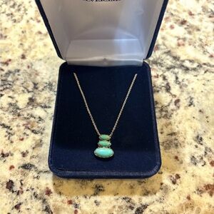NWT Montana Silversmiths Elegant Silver Necklace with Turquoise Stones